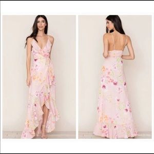 Yumi Kim Meadow Maxi Wrap dress Wallflower Print M